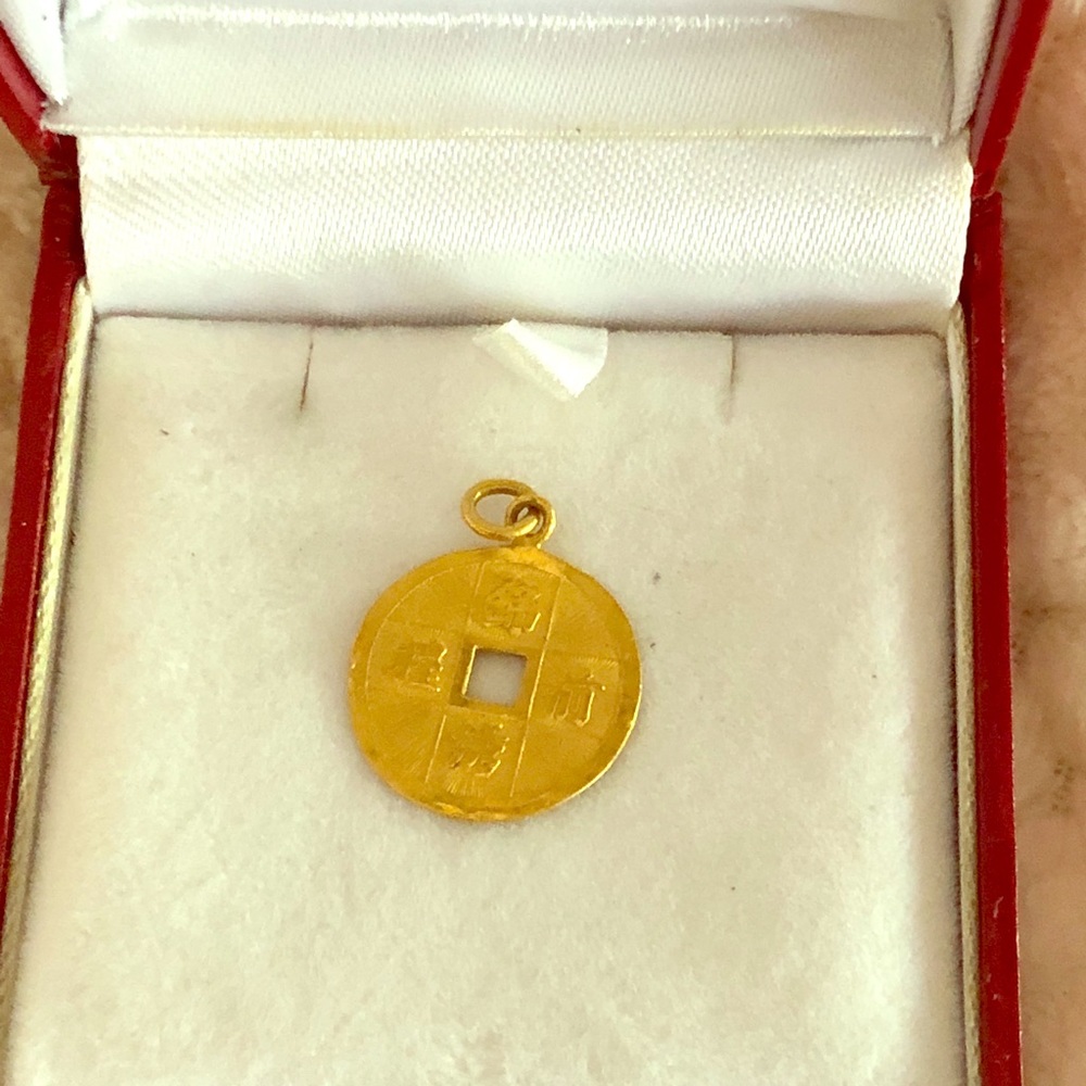 14K gold charm